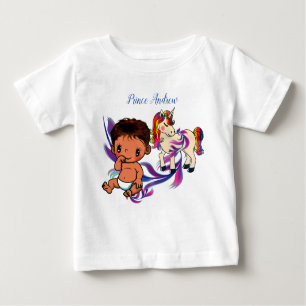 T-shirt Pour Bébé Baby Boy Bubbles & Unicorns