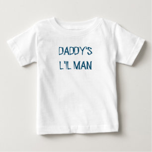 T-shirt Pour Bébé Baby Boy "L'IL MAN DE DADDY" Coton Bodysuit