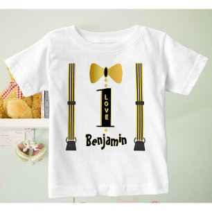 T-shirt Pour Bébé Baby Boy Name One Love Tuxedo