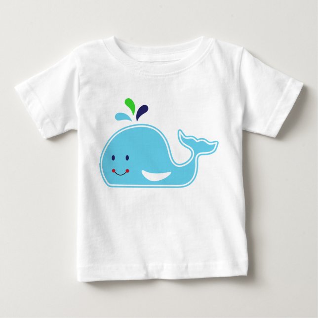 T-shirt Pour Bébé Baby Boy Whale (Devant)