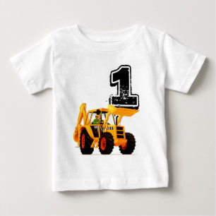 T-shirt Pour Bébé Baby Boys 1er Anniversaire Construction de Digger