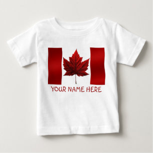 T-shirt Pour Bébé Baby Canada Flag Souvenir Organic One-Piece