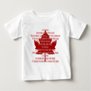 T-shirt Pour Bébé Baby Canada Hymne Chemise Souvenir Canada Tee