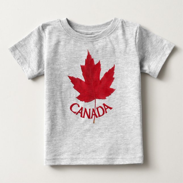 T-shirt Pour Bébé Baby Canada Souvenir Creeper Bio Canada Chemise (Devant)