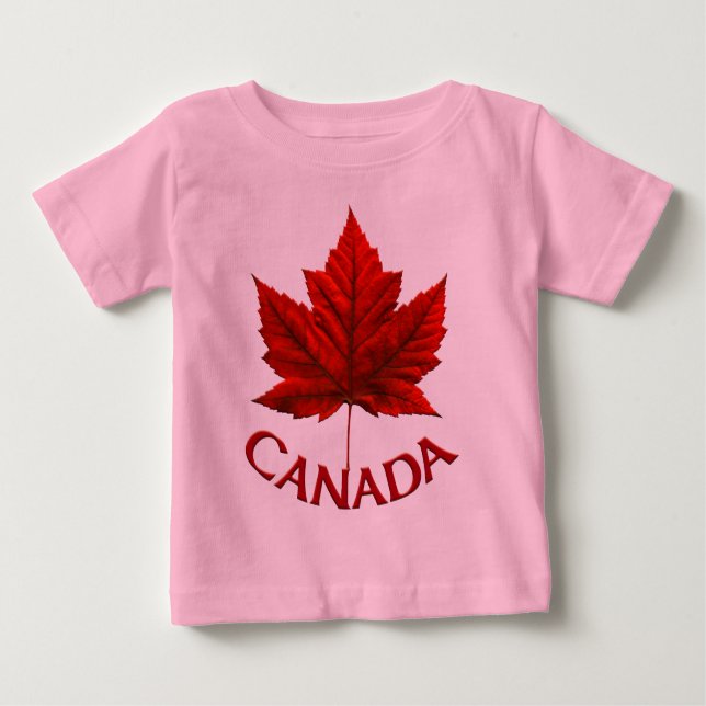 T-shirt Pour Bébé Baby Canada Souvenir Creeper Bio Canada Chemise (Devant)