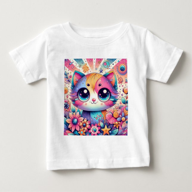 T-shirt Pour Bébé Baby Cat 5 (Devant)