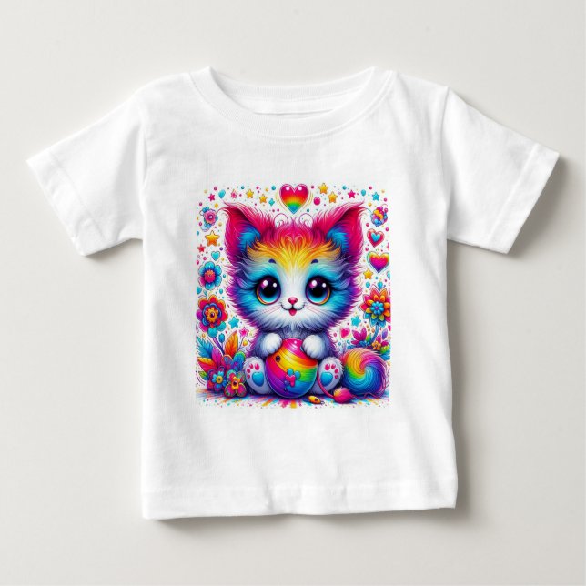 T-shirt Pour Bébé Baby Cat 7 (Devant)