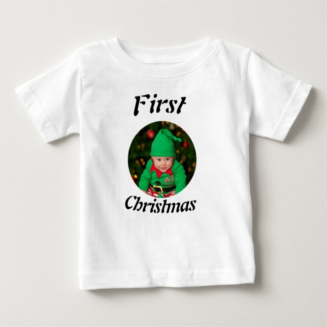 T-shirt Pour Bébé Baby Christmas photo (Devant)