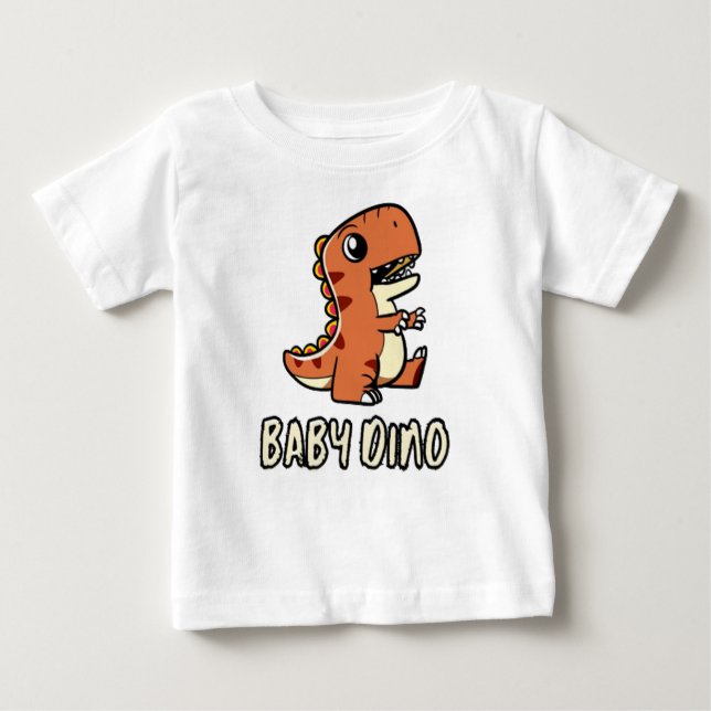 T-shirt Pour Bébé Baby Dino (Devant)