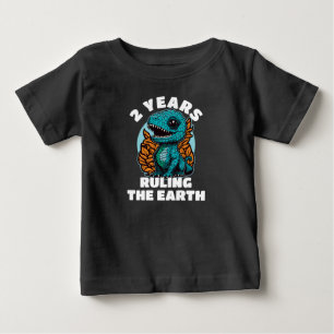 T-shirt Pour Bébé Baby Dinosaur 2 ans Anniversaire