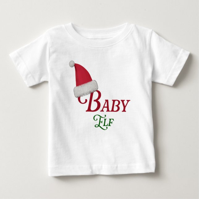 T-shirt Pour Bébé Baby Elf Christmas Theme (Devant)
