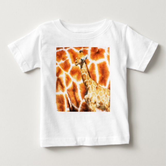 T-shirt Pour Bébé Baby Giraffe (Devant)