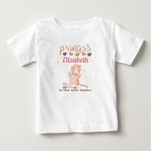 T-shirt Pour Bébé Baby Girl Cadeaux 1er Anniversaire Douche Princess