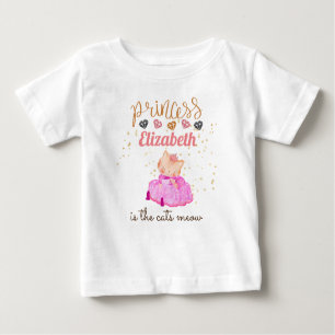 T-shirt Pour Bébé Baby Girl Cadeaux 1er Anniversaire Douche Princess