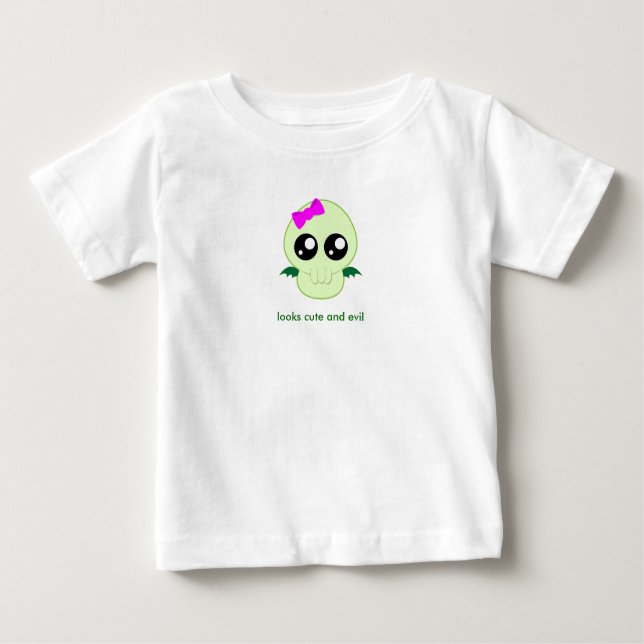 T-shirt Pour Bébé Baby Girl Cthulhu (Devant)