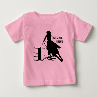 T-shirt Pour Bébé Baby Girl TuTu Cowgirl Barrel Racer