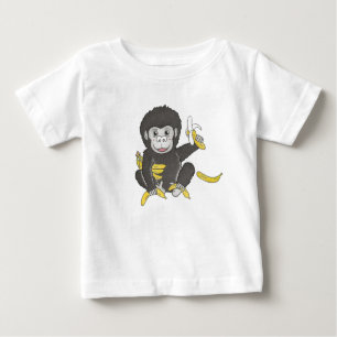 T-shirt Pour Bébé Baby gorilla