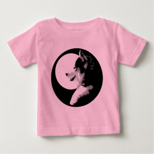 T-shirt Pour Bébé Baby Husky Shirt Toddler Chien Tee - shirts