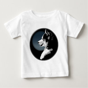 T-shirt Pour Bébé Baby Husky Tootoo Bodysuit Husky Puppy Baby Dress