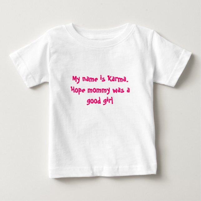 T-shirt Pour Bébé Baby Karma (Devant)