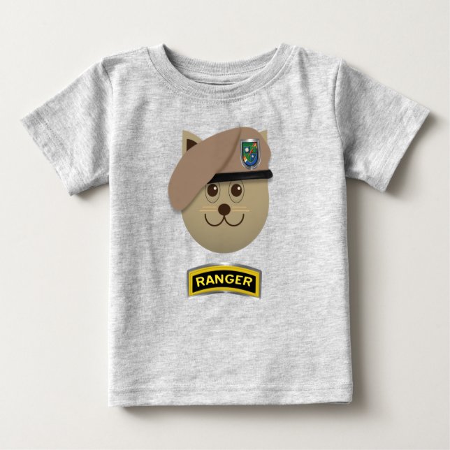 T-shirt Pour Bébé Baby Kitten Ranger (Devant)