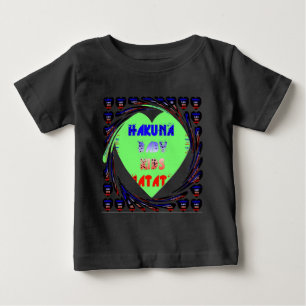 T-shirt Pour Bébé Baby Luminous Hearts Hakuna Matata Baby Design