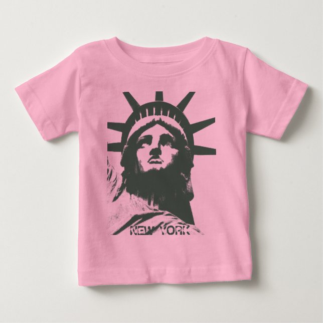 T-shirt Pour Bébé Baby New York Chemise Statue de la Liberté Chemise (Devant)