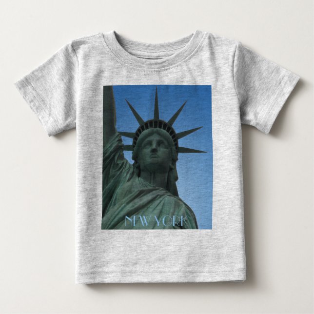 T-shirt Pour Bébé Baby New York Chemise Statue de la Liberté Chemise (Devant)