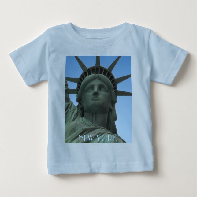 T-shirt Pour Bébé Baby New York Chemise Statue de la Liberté Chemise (Devant)