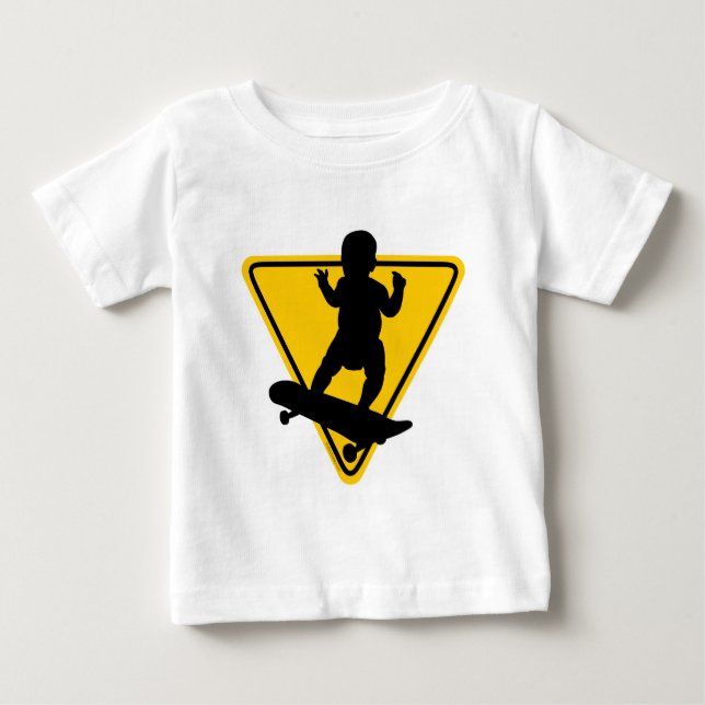 T-shirt Pour Bébé Baby on (skate) (Devant)