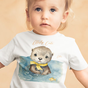 T-shirt Pour Bébé Baby Otter Sexe neutre