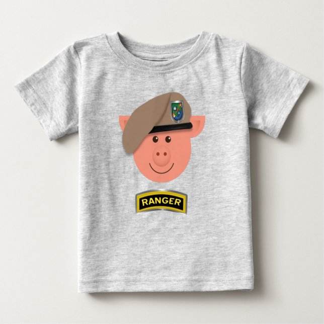 T-shirt Pour Bébé Baby Piglet Ranger (Devant)