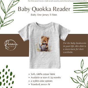 T-shirt Pour Bébé Baby Quokka Reader T-shirt bébé