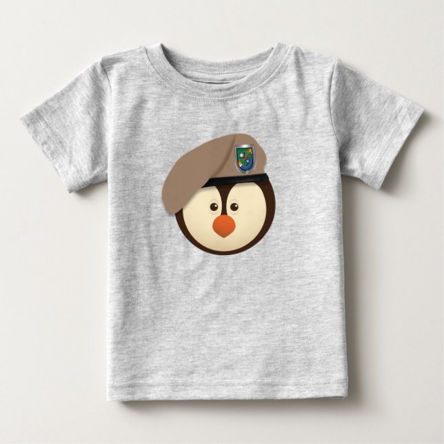 T-shirt Pour Bébé Baby Ranger Pingouin   (Devant)