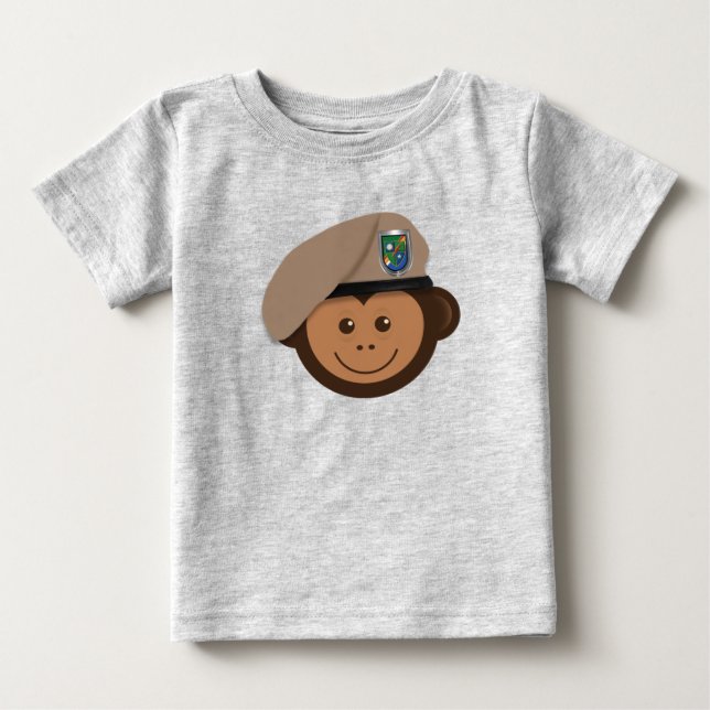 T-shirt Pour Bébé Baby Ranger Singe   (Devant)