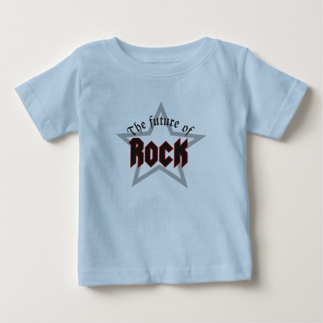 T-shirt Pour Bébé Baby-Rock (Devant)
