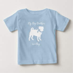 T-shirt Pour Bébé Baby shower Chien carlin Chien Chiot