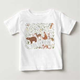 T-shirt Pour Bébé Baby shower d'amis de la forêt