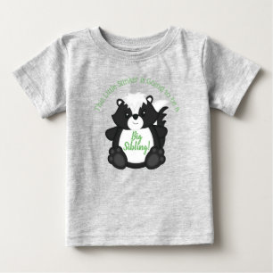 T-shirt Pour Bébé Baby shower de peau Animaux boisés