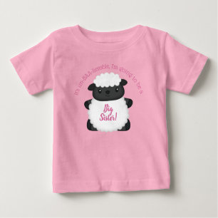 T-shirt Pour Bébé Baby shower mouton rose