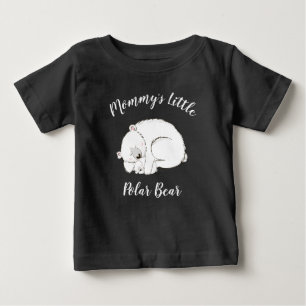 T-shirt Pour Bébé Baby shower Ours polaire Hiver gris Sexe Neutre