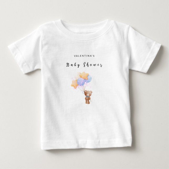 T-shirt Pour Bébé Baby shower Ourson  (Devant)