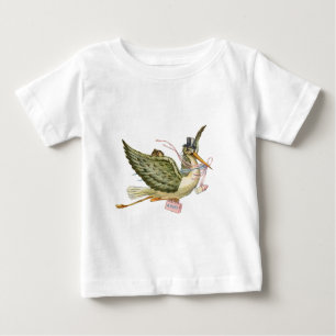 T-SHIRT POUR BÉBÉ BABY SHOWER STORK