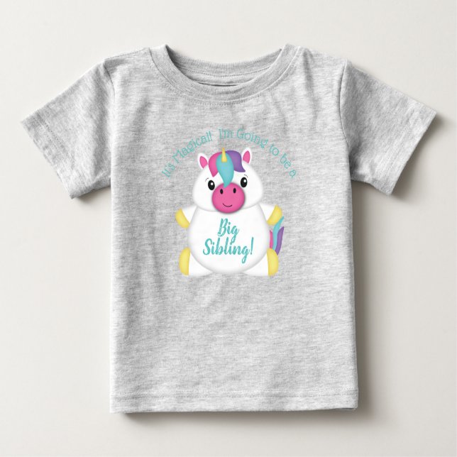 T-shirt Pour Bébé Baby shower Unicorn (Devant)