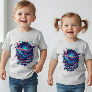 T-shirt Pour Bébé Baby Space Whale Explorez l'Universe Tee