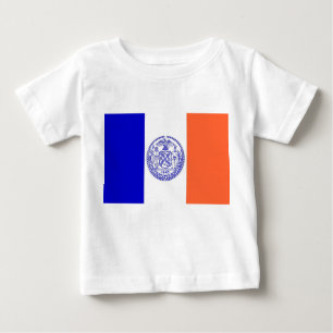 T-shirt Pour Bébé Baby T Shirt avec Drapeau de New York, U.S.A.