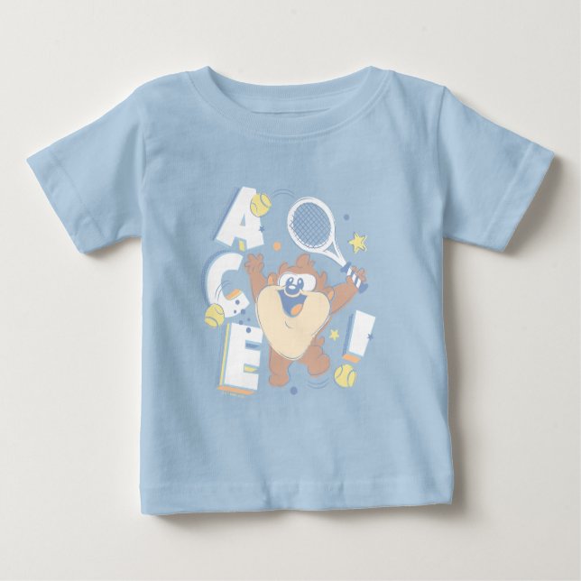 T-shirt Pour Bébé Baby TAZ™ Tennis Ace ! (Devant)
