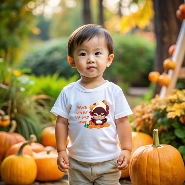 T-shirt Pour Bébé Baby Thanksgiving Turkey (Créateur téléchargé)