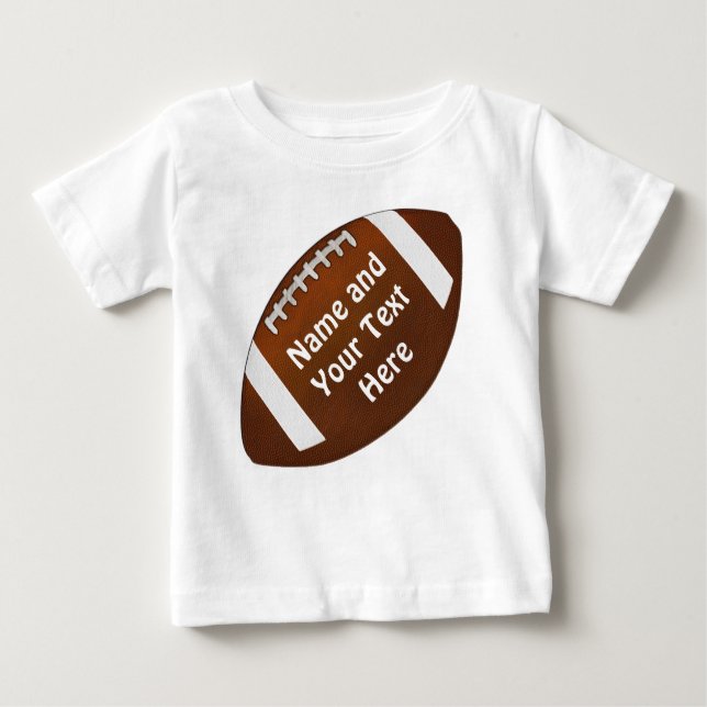 T-shirt Pour Bébé Baby to Toddler Jerseys de football personnalisé (Devant)