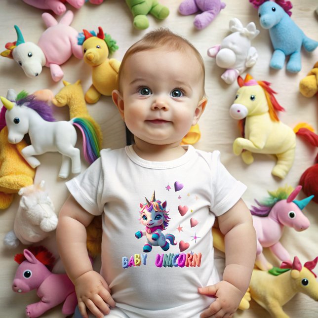 T-shirt Pour Bébé Baby Unicorn (Baby Unicorn)